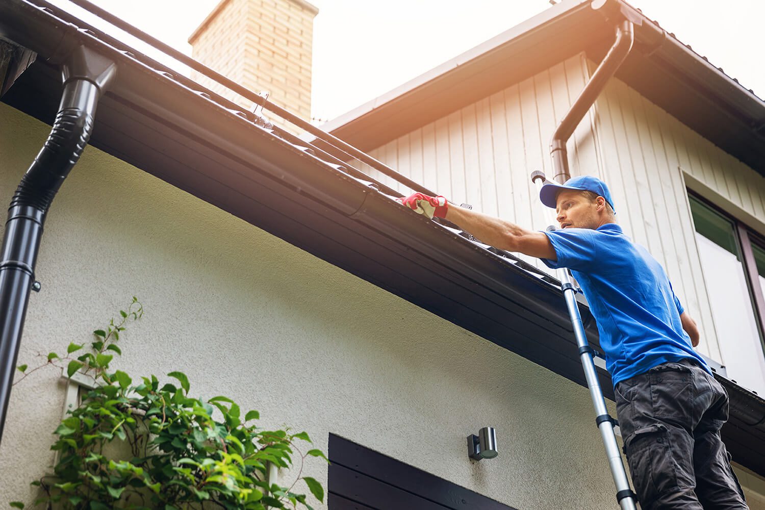 Roofing Gutter Cleaning Maryborough - Man Providing Home Maintenance Services